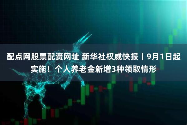 配点网股票配资网址 新华社权威快报丨9月1日起实施！个人养老金新增3种领取情形