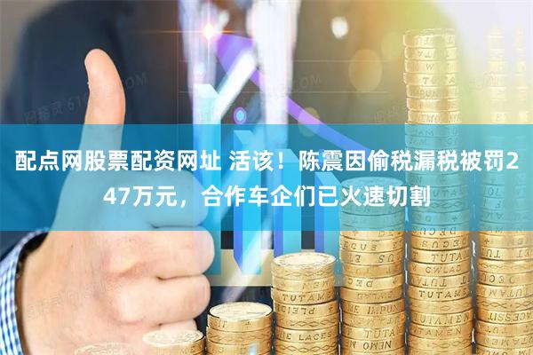 配点网股票配资网址 活该！陈震因偷税漏税被罚247万元，合作车企们已火速切割