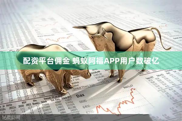 配资平台佣金 蚂蚁阿福APP用户数破亿